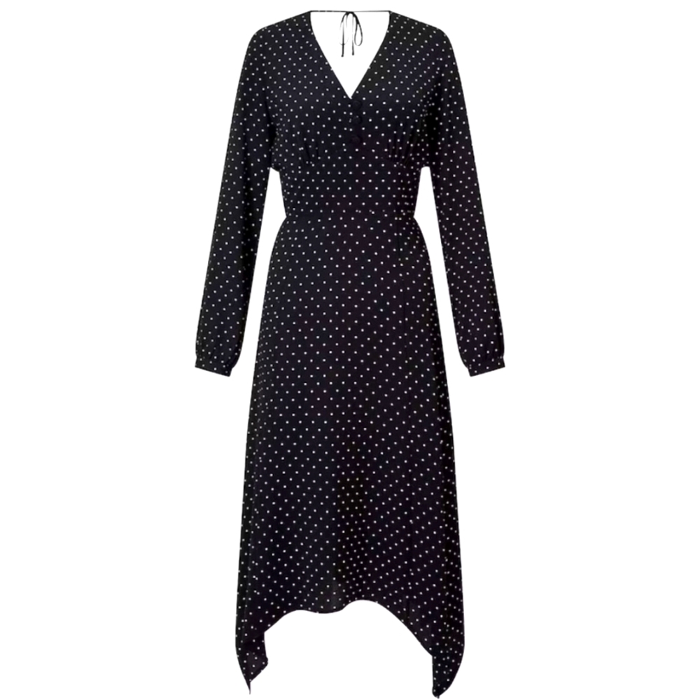Miss Selfridge Polka-dot Midi Dress